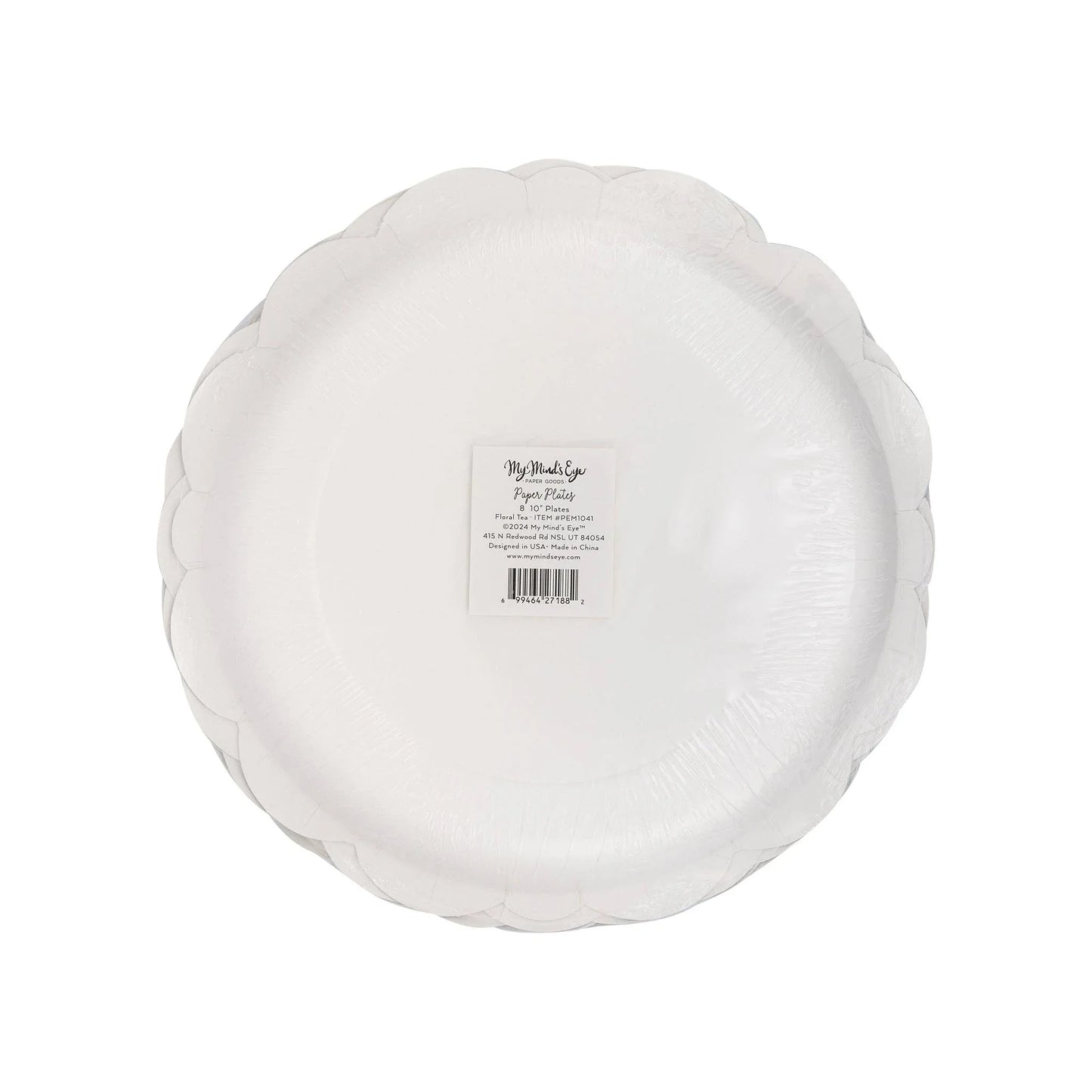Pembroke Floral 10" Paper Plate - Marcel’s Culinary Experience
