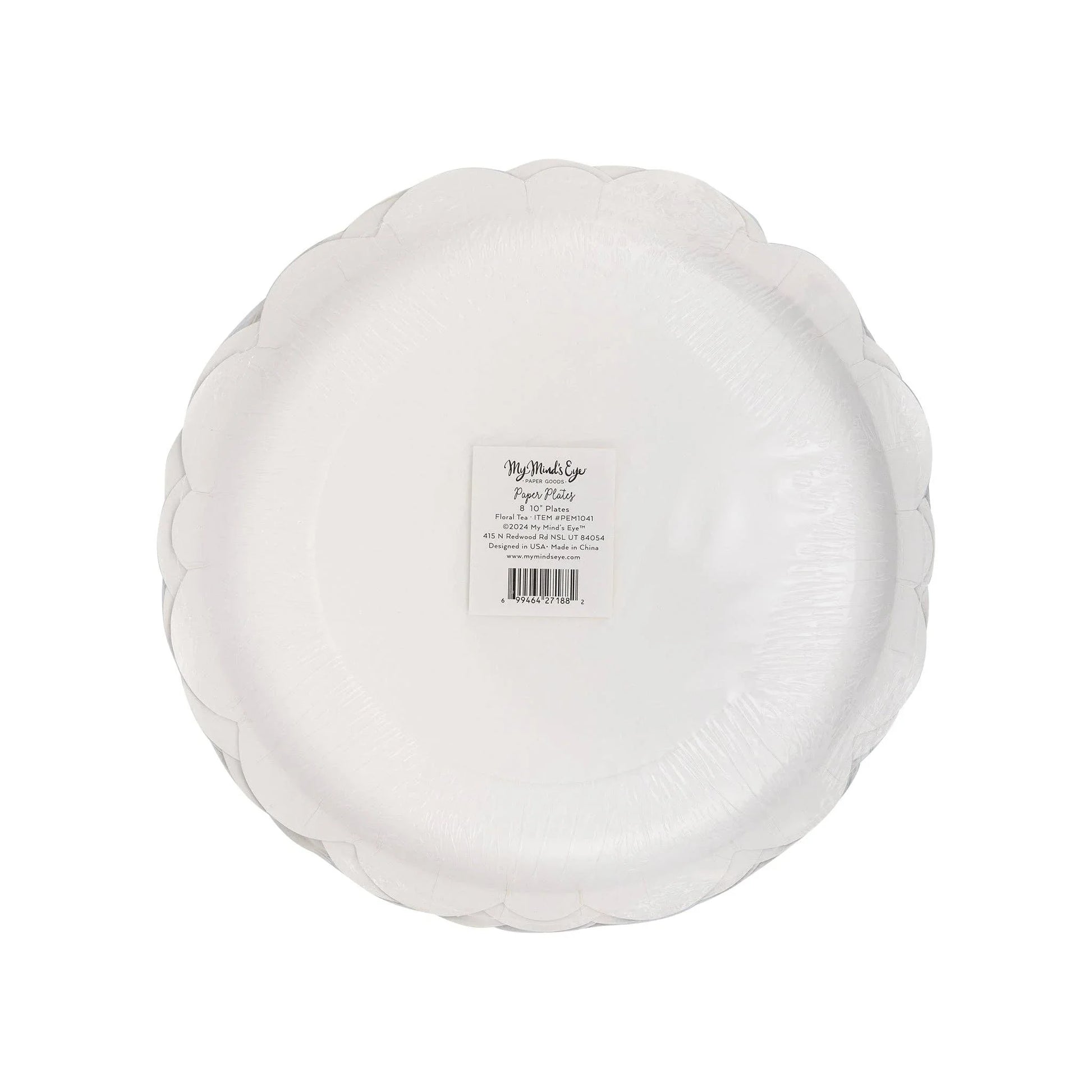 Pembroke Floral 10" Paper Plate - Marcel’s Culinary Experience