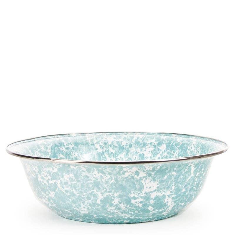 Golden Rabbit Enamelware Swirl Serving Bowl