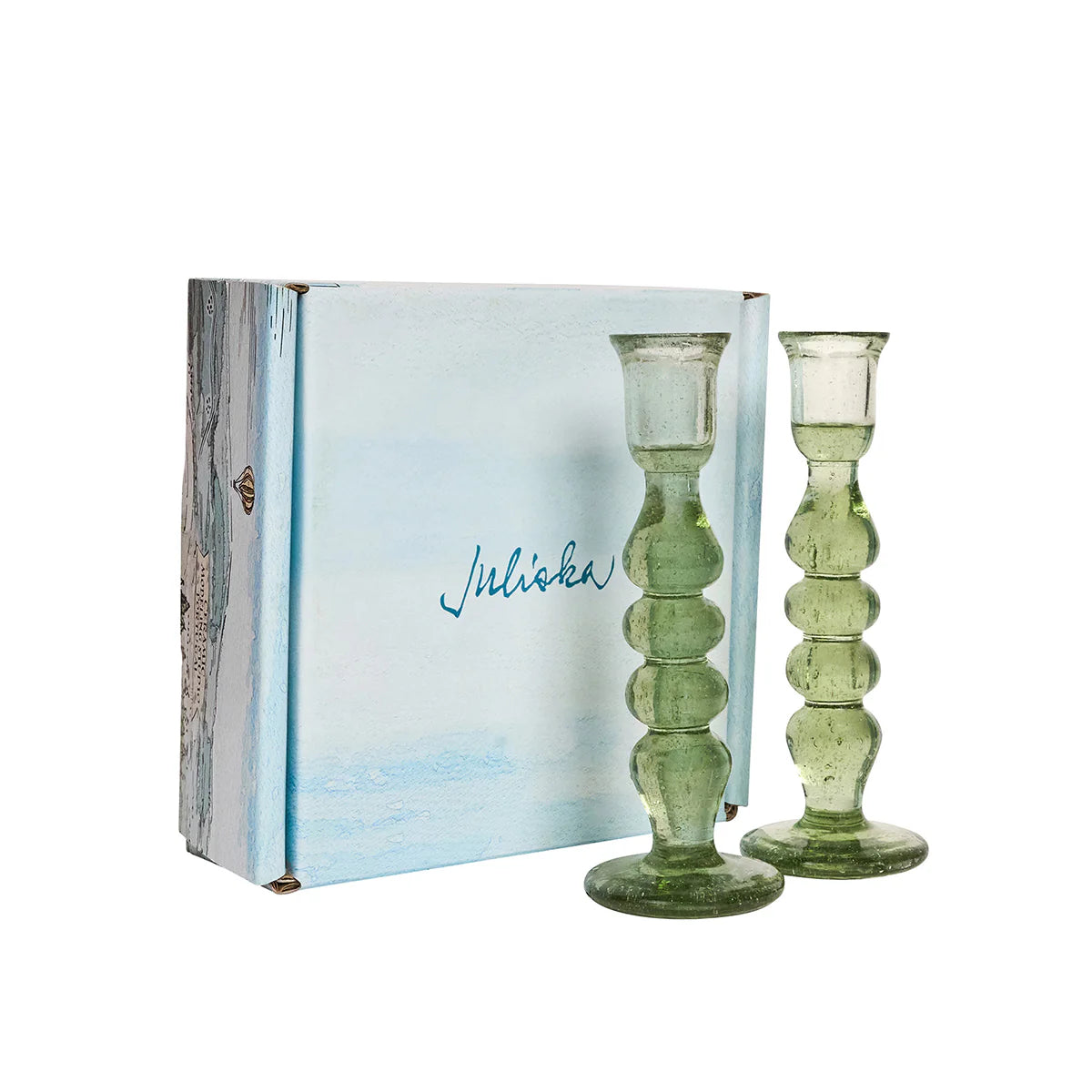 Juliska Provence 7' Candlestick Basil, set of 2