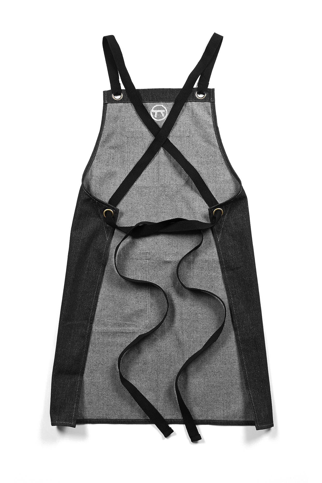 Outset Black Denim Grill Apron For Men and Women, 27" x 33"
