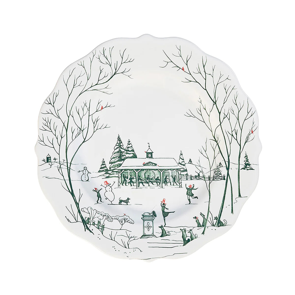 Juliska Country Estate Winter Frolic Dessert/Salad Plate - Evergreen