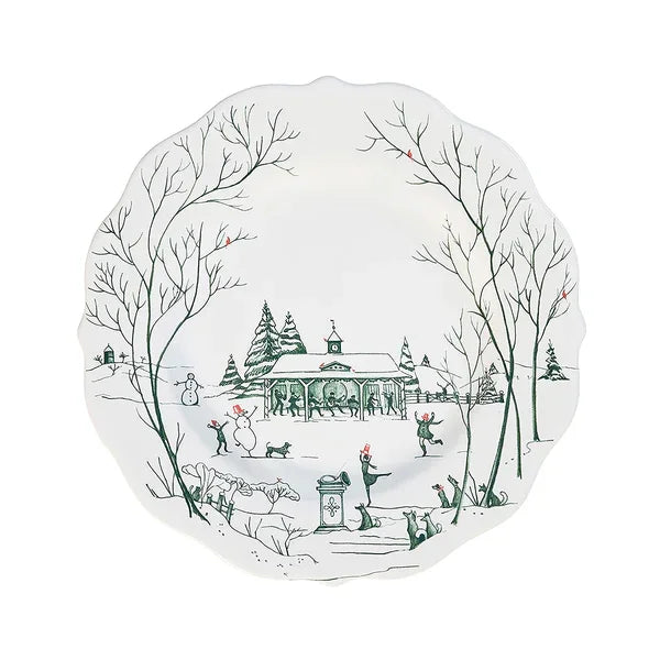 Juliska Country Estate Winter Frolic Dessert/Salad Plate - Evergreen