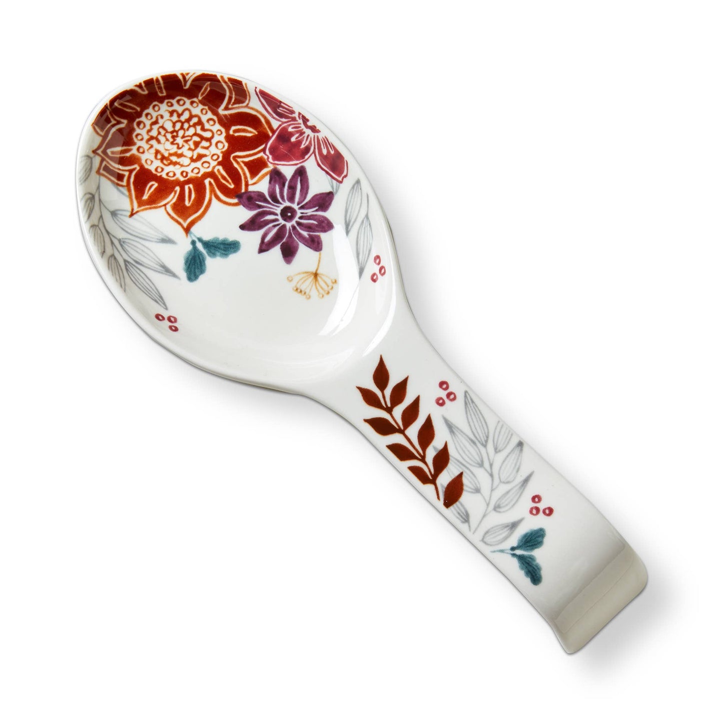Autumn Bloom Spoon Rest Multi Stoneware