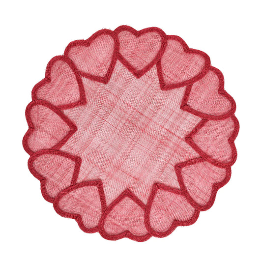 Juliska Heart Placemat - Pink