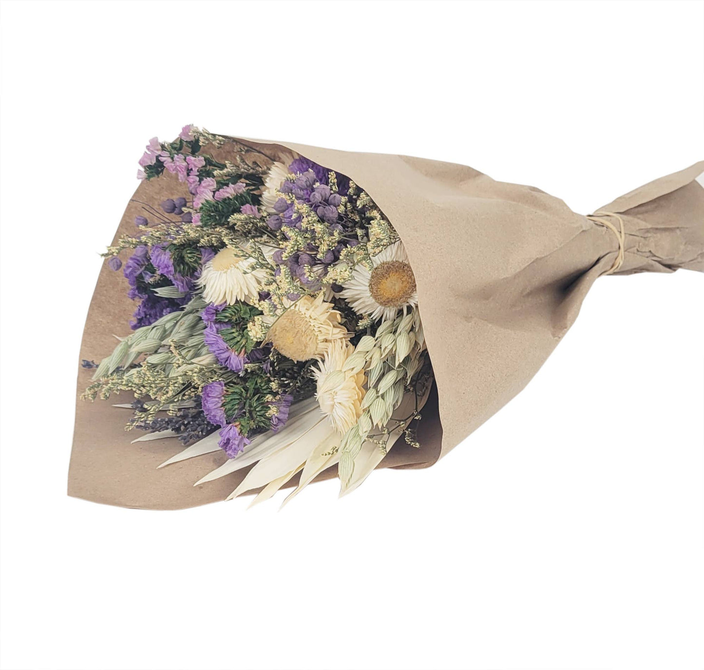 Purple Strawflower Friendship Floral Bouquet #209