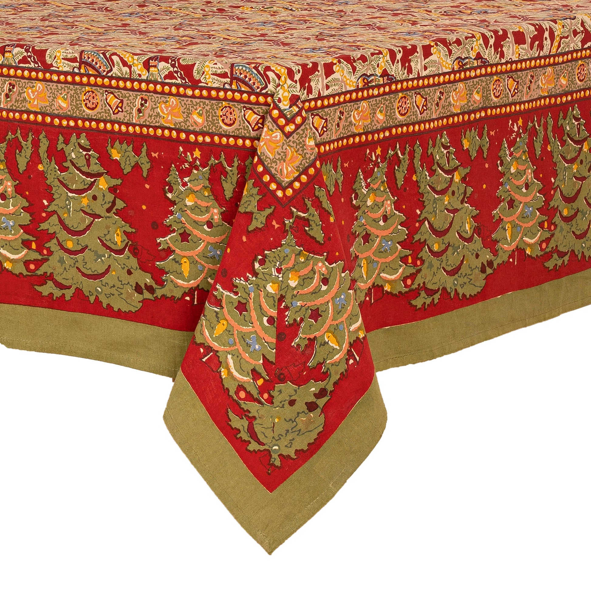 Couleur Nature Noel Red & Green | Tablecloth - Marcel’s Culinary Experience