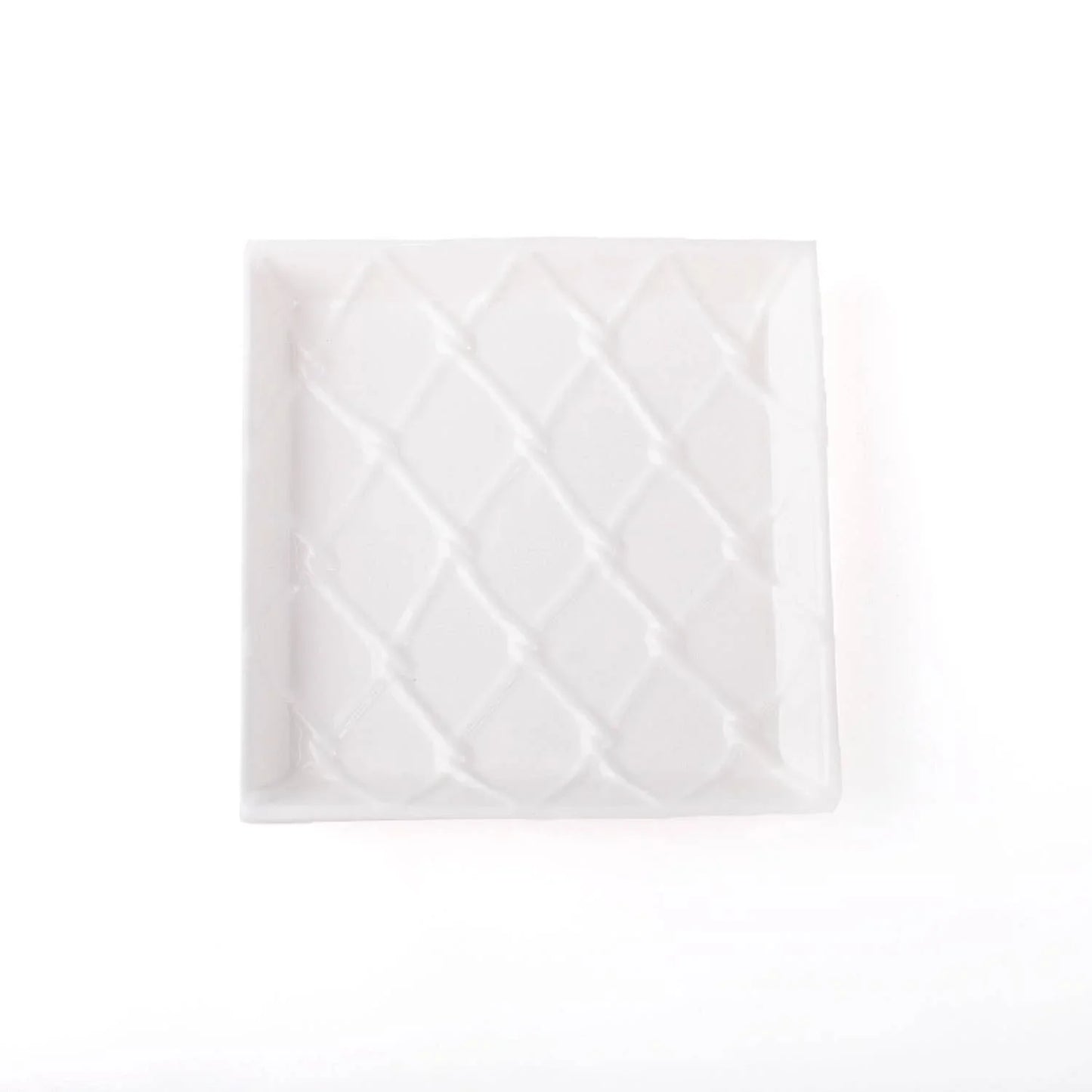 White Textured Beverage Napkin Tray - Marcel’s Culinary Experience