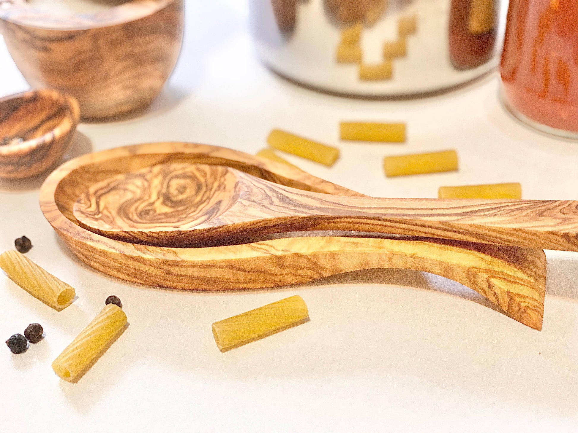 Olive Wood Spoon Rest - Marcel’s Culinary Experience