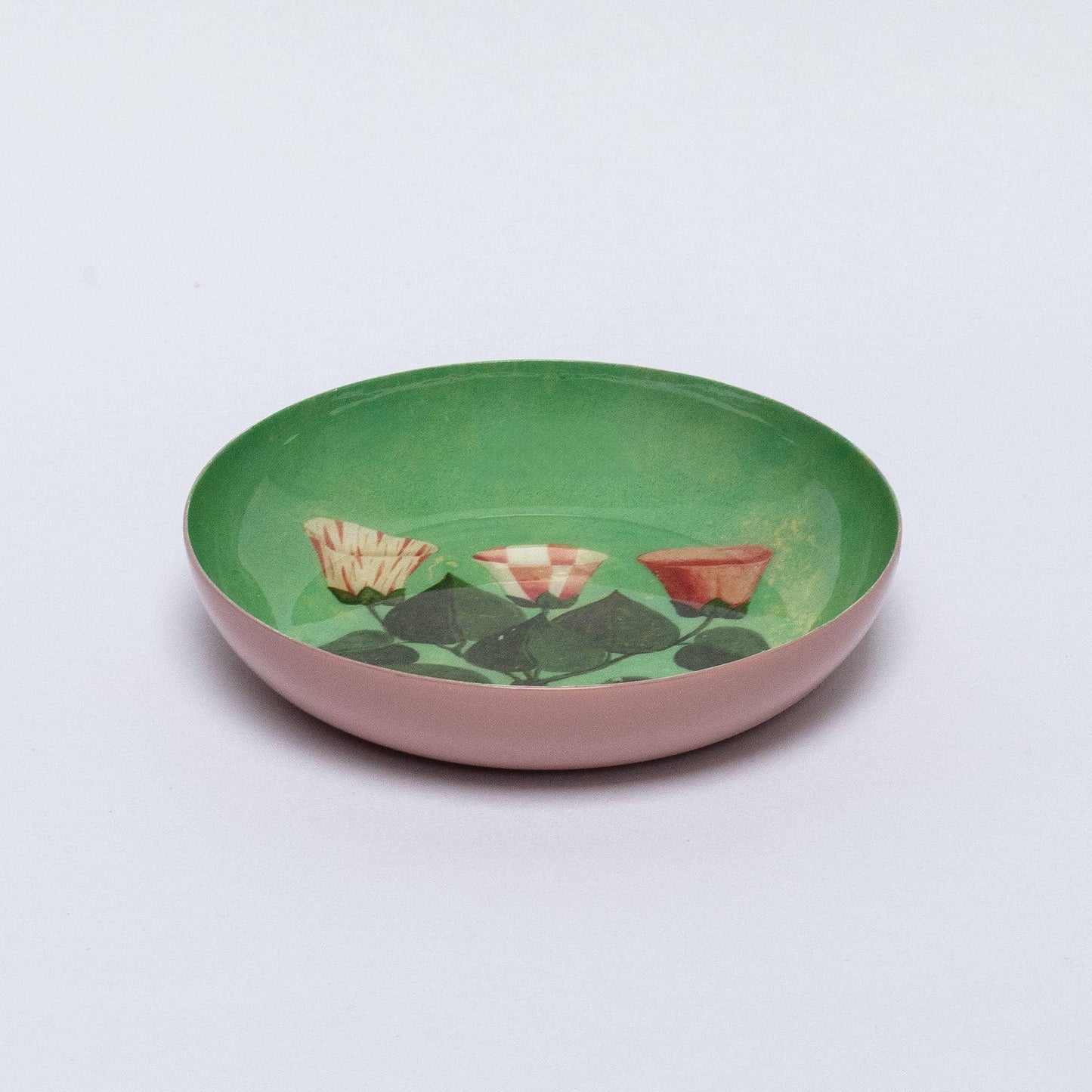 Festival of Flowers Round Enamel Tray