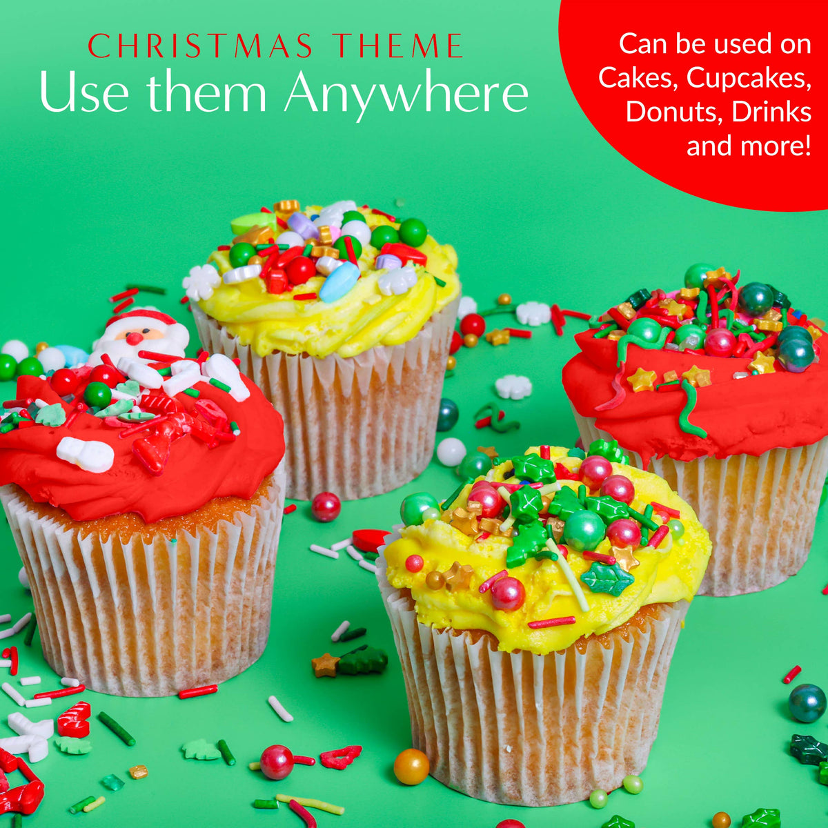 Sprinklemania Holiday Mix 2 Sprinkles, 3.5 oz Cube