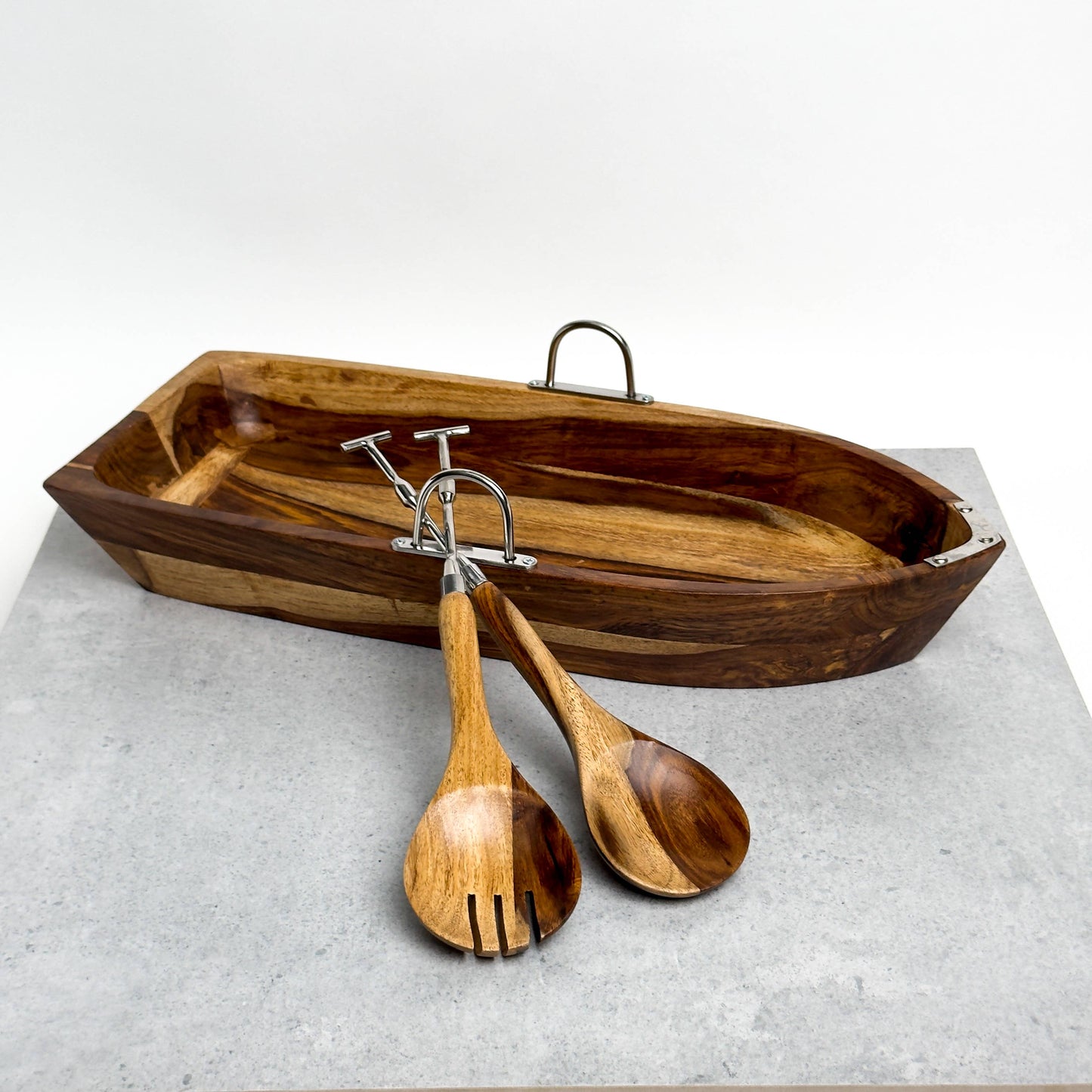 Rowboat Salad Bowl with Salad Servers