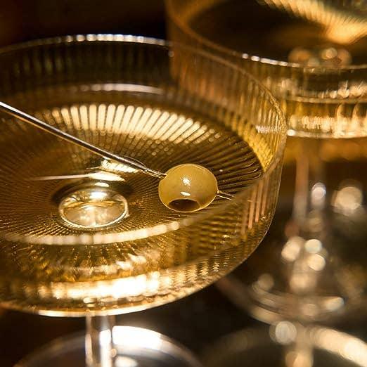 Coupe Glasses Ribbed Coupe Cocktail Glass 7 oz - Marcel’s Culinary Experience