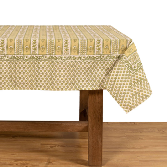 Couleur Nature Provence Avignon Pistache Tablecloth - Marcel’s Culinary Experience