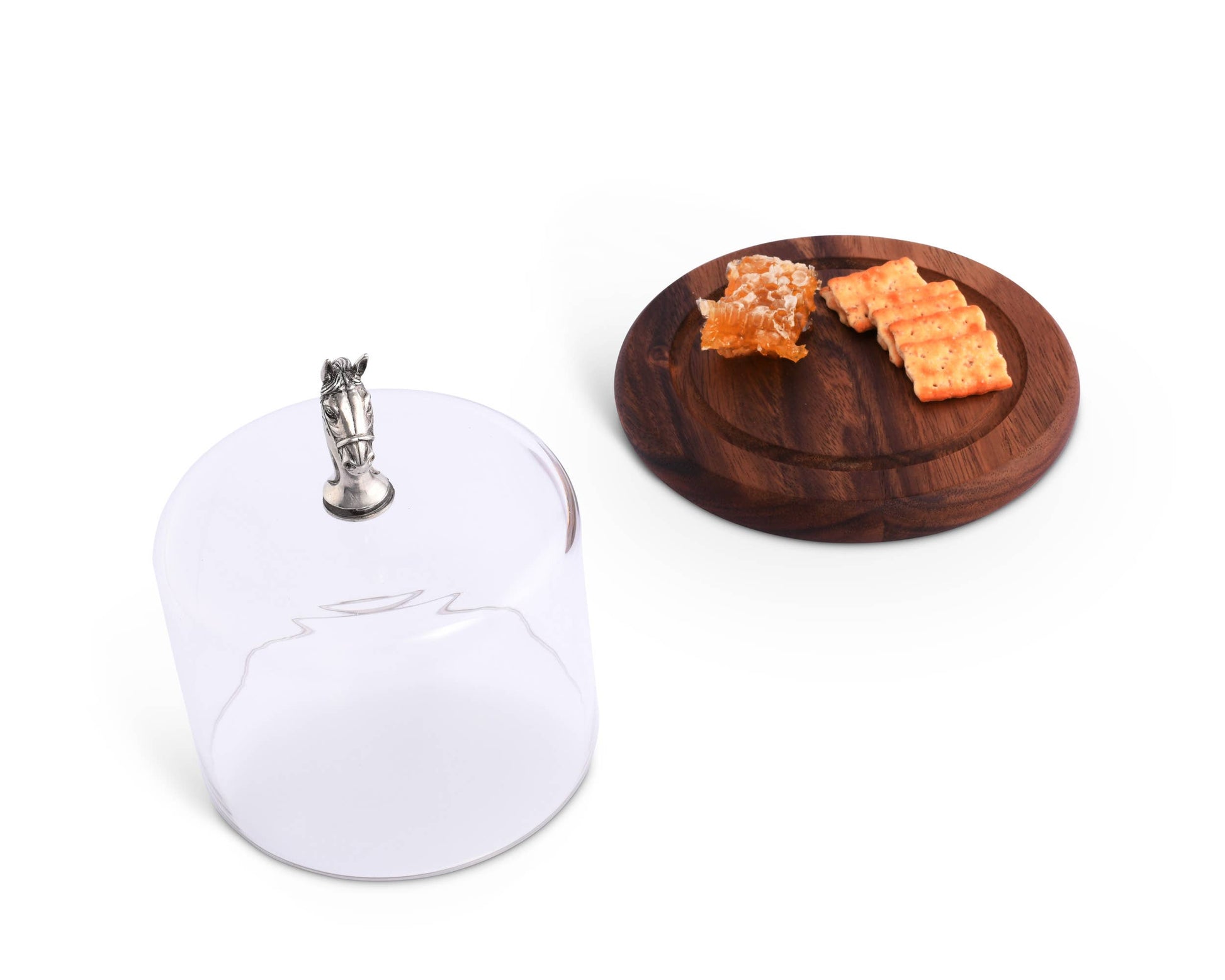 Vagabond House Horse Glass Covered Cheese Wood Board - Marcel’s Culinary Experience
