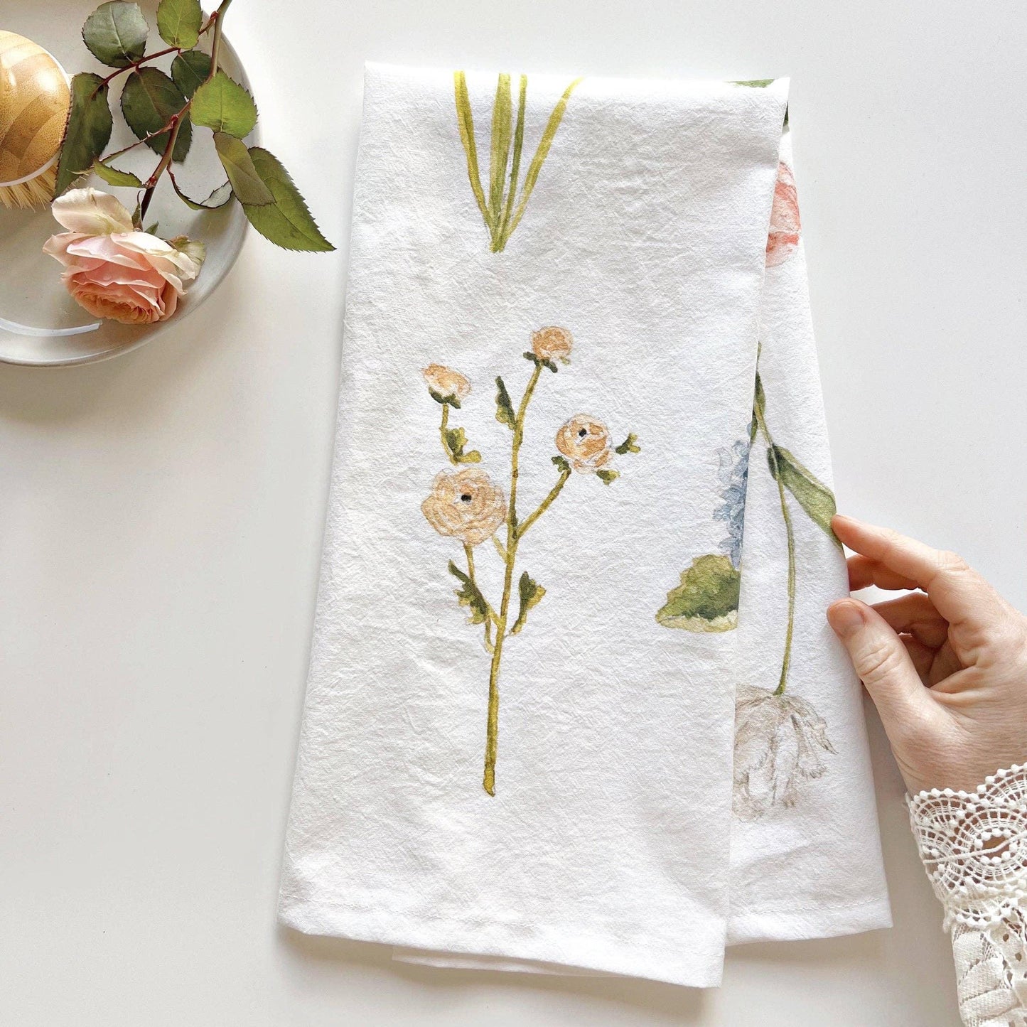 Garden flowers tea towel - Marcel’s Culinary Experience
