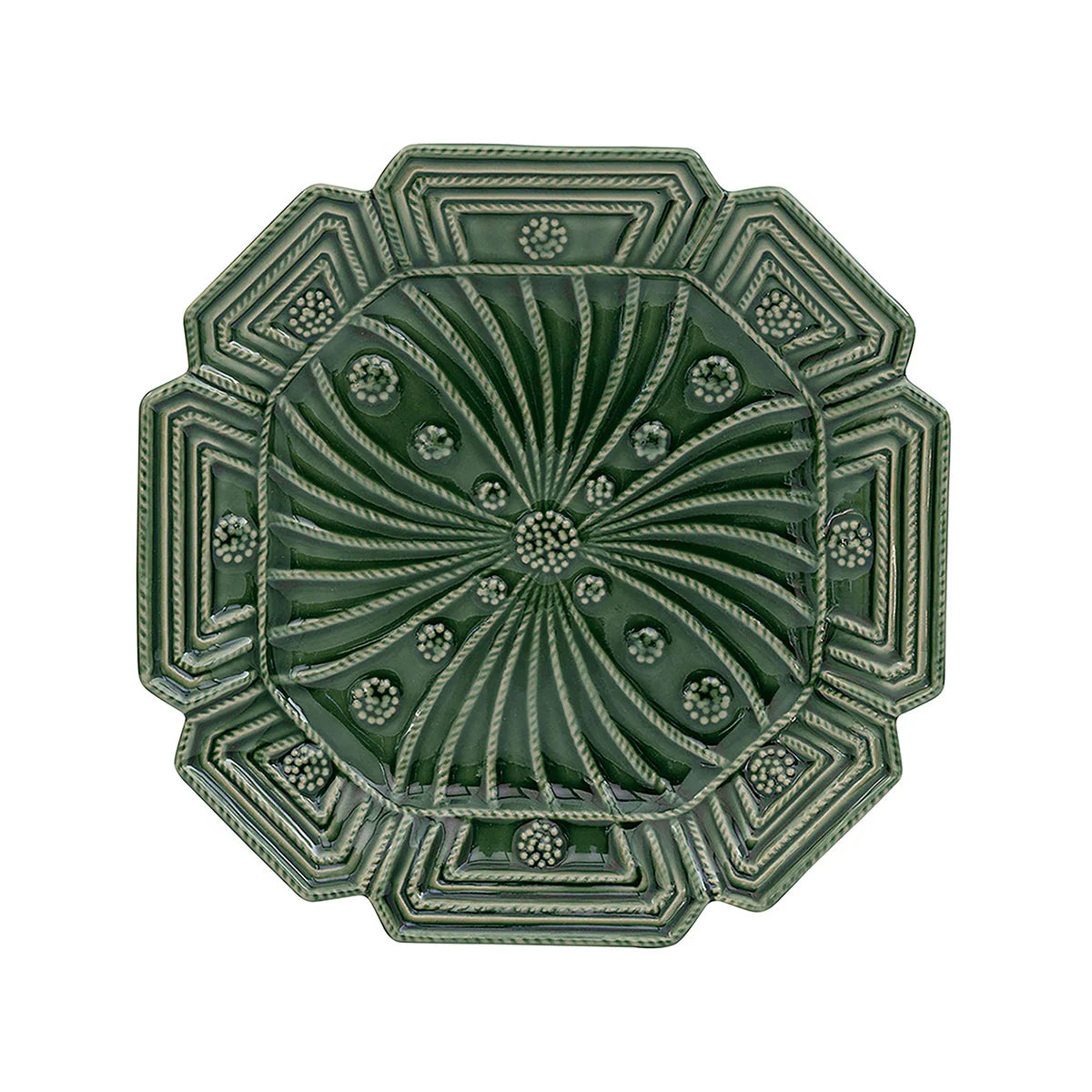 Juliska Jardins Du Monde Dessert/Salad Plate Assorted Set of 4 - Basil
