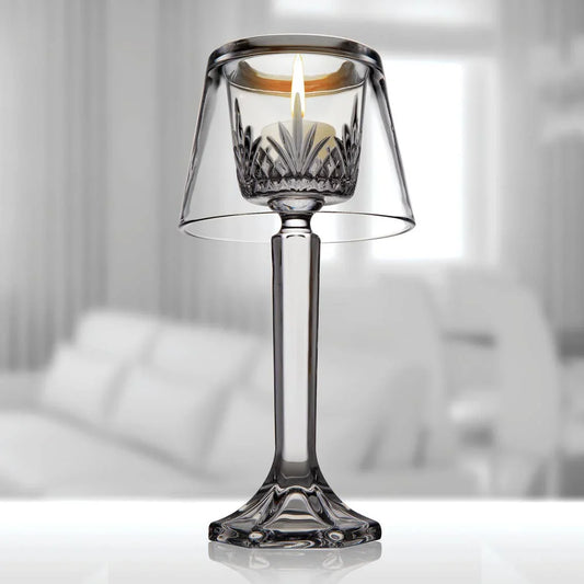 Dublin Crystal Candle Lamp - Clear Unleaded Crystal Votive Holder