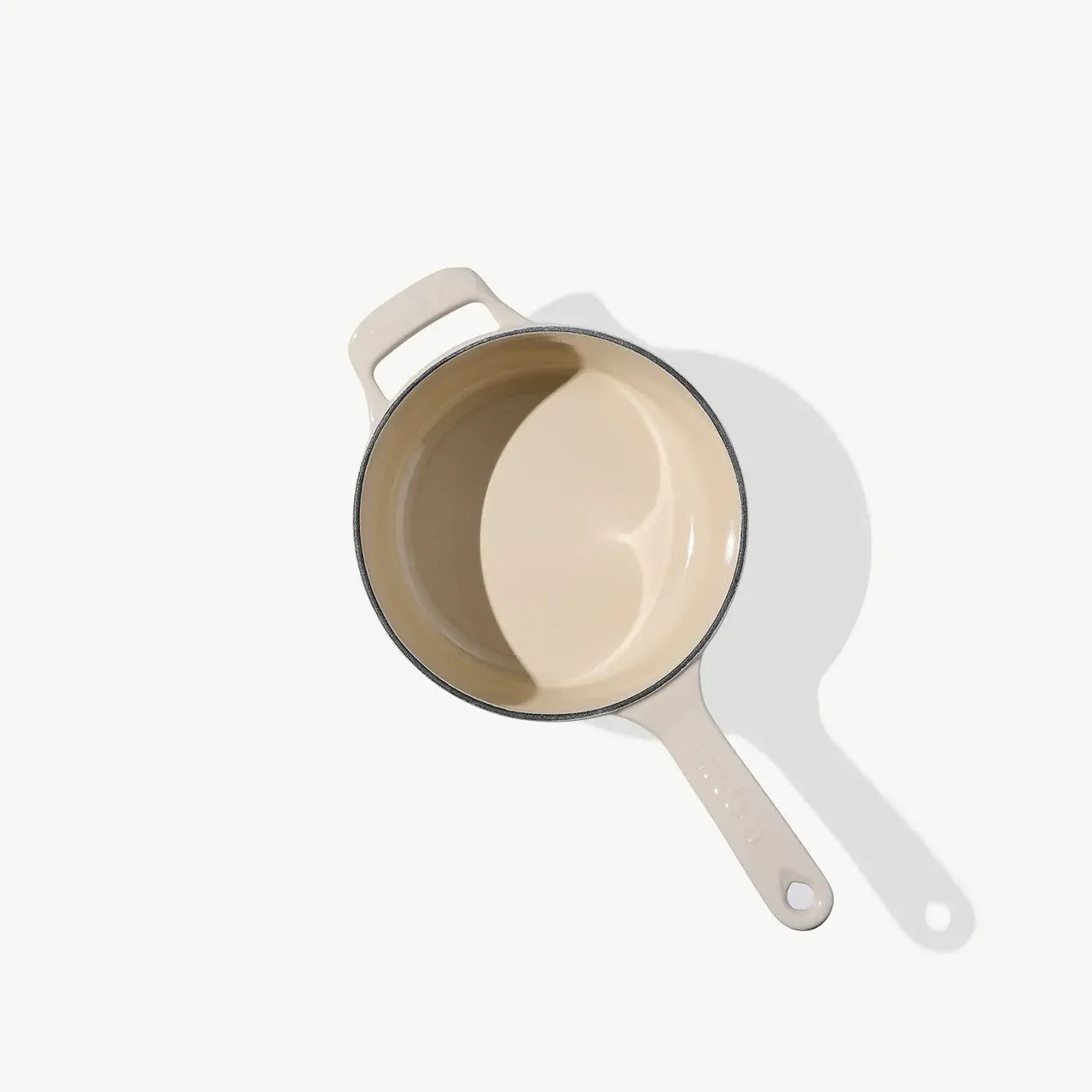 Made In Antique White Enameled Cast Iron Saucepan - 2 Qt - Marcel’s Culinary Experience