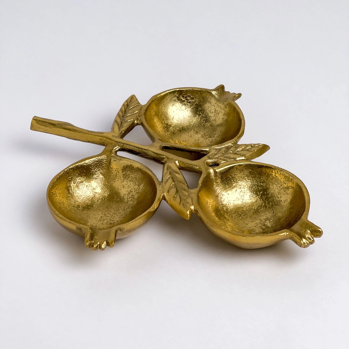 Gold Pomegranate 3-Section Bowl