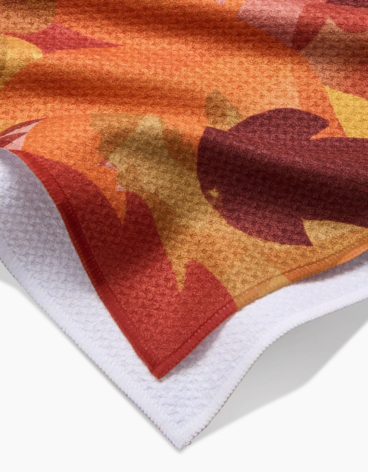 Geometry Watercolor Fallen Leaves Tea Towel - Marcel’s Culinary Experience