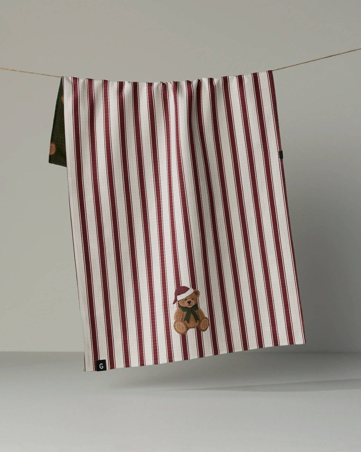 Geometry Christmas Bear LUXE Kitchen Towel