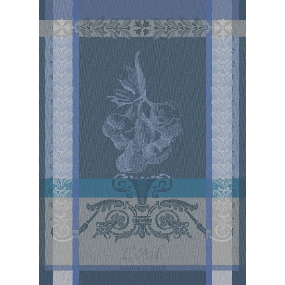 Garnier-Thiebaut Ail Blue Kitchen Towel