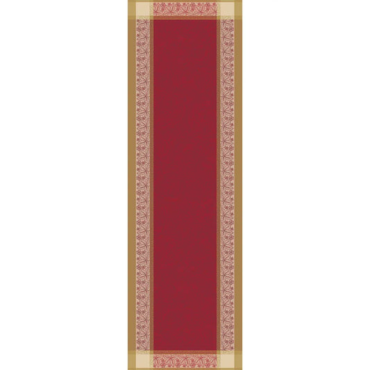 Garnier-Thiebaut Alexandria Ruby Tablerunner 21"x71"
