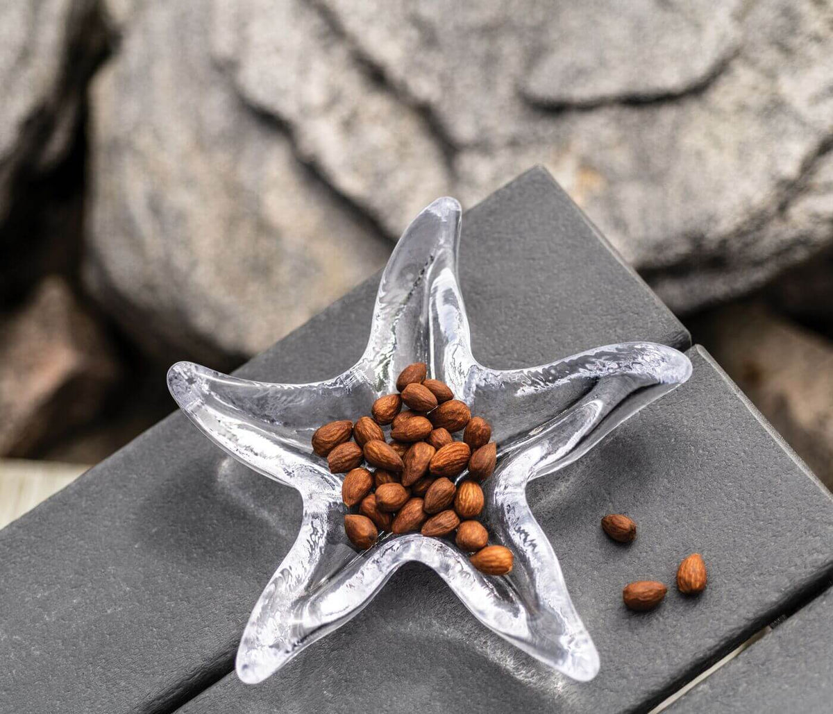 Simon Pearce Starfish Glass Dish, 8½ in.