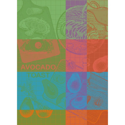 Garnier-Thiebaut Avocado Toast Neon Kitchen Towel