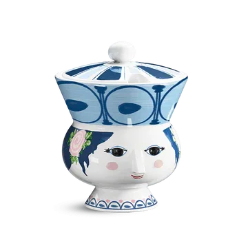 Bjørn Wiinblad Dora Bowl, Blue, Ø: 3.7" - Marcel’s Culinary Experience