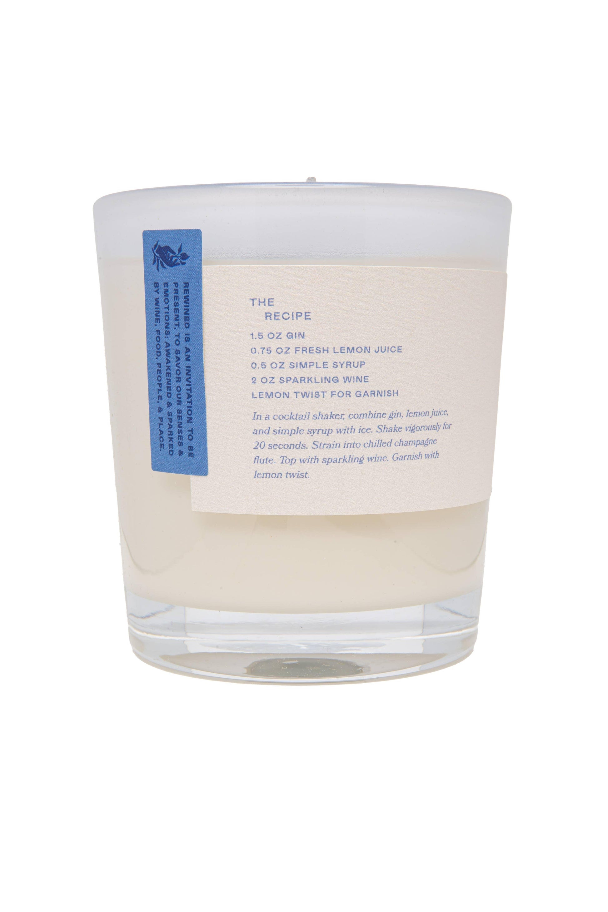 Rewined French 75 Candle 10 oz - Marcel’s Culinary Experience