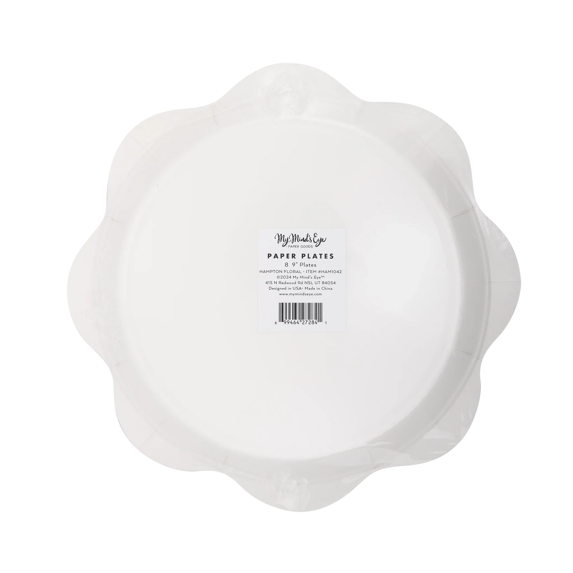 Hamptons Floral Wave Paper Plate - Marcel’s Culinary Experience