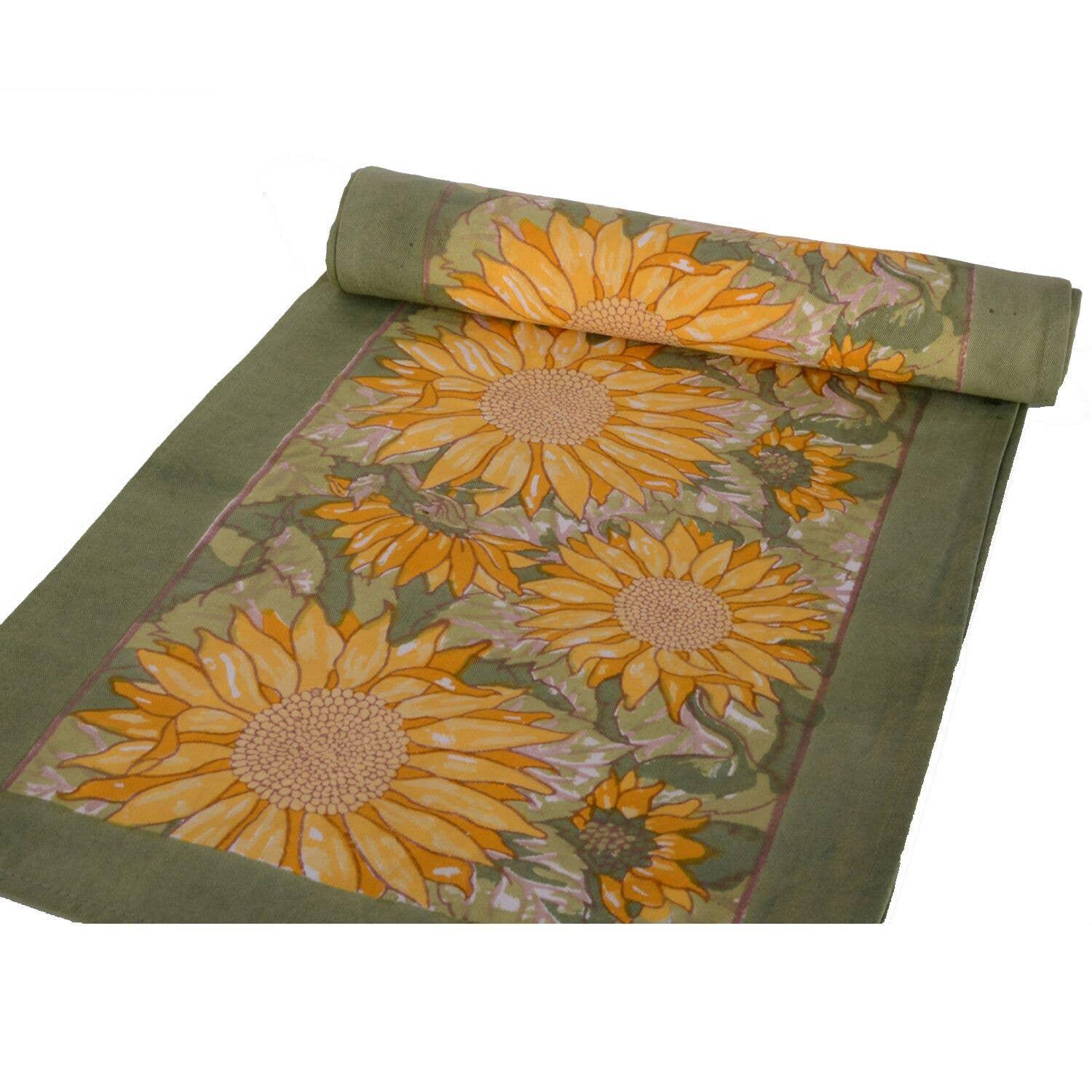 Couleur Nature Sunflower Yellow & Green | Table Runner - Marcel’s Culinary Experience
