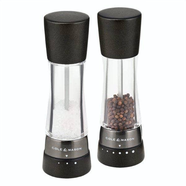 Cole & Mason Derwent Salt & Pepper Mill Gift Set, Black Wood - Marcel’s Culinary Experience