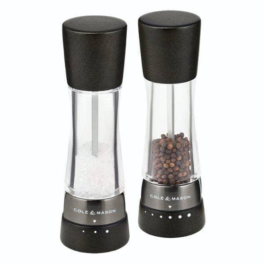 Cole & Mason Derwent Salt & Pepper Mill Gift Set, Black Wood - Marcel’s Culinary Experience