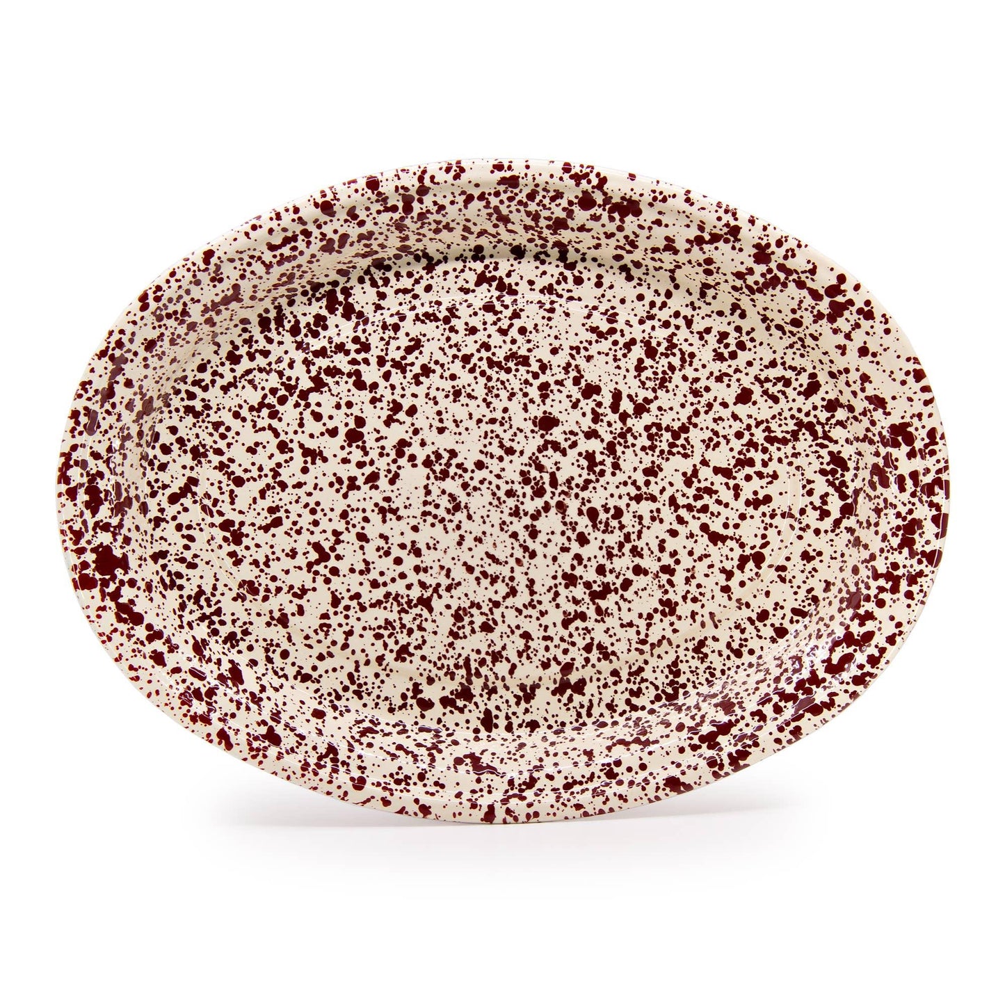 Crow Canyon Splatter Enamelware Oval Platter - Marcel’s Culinary Experience