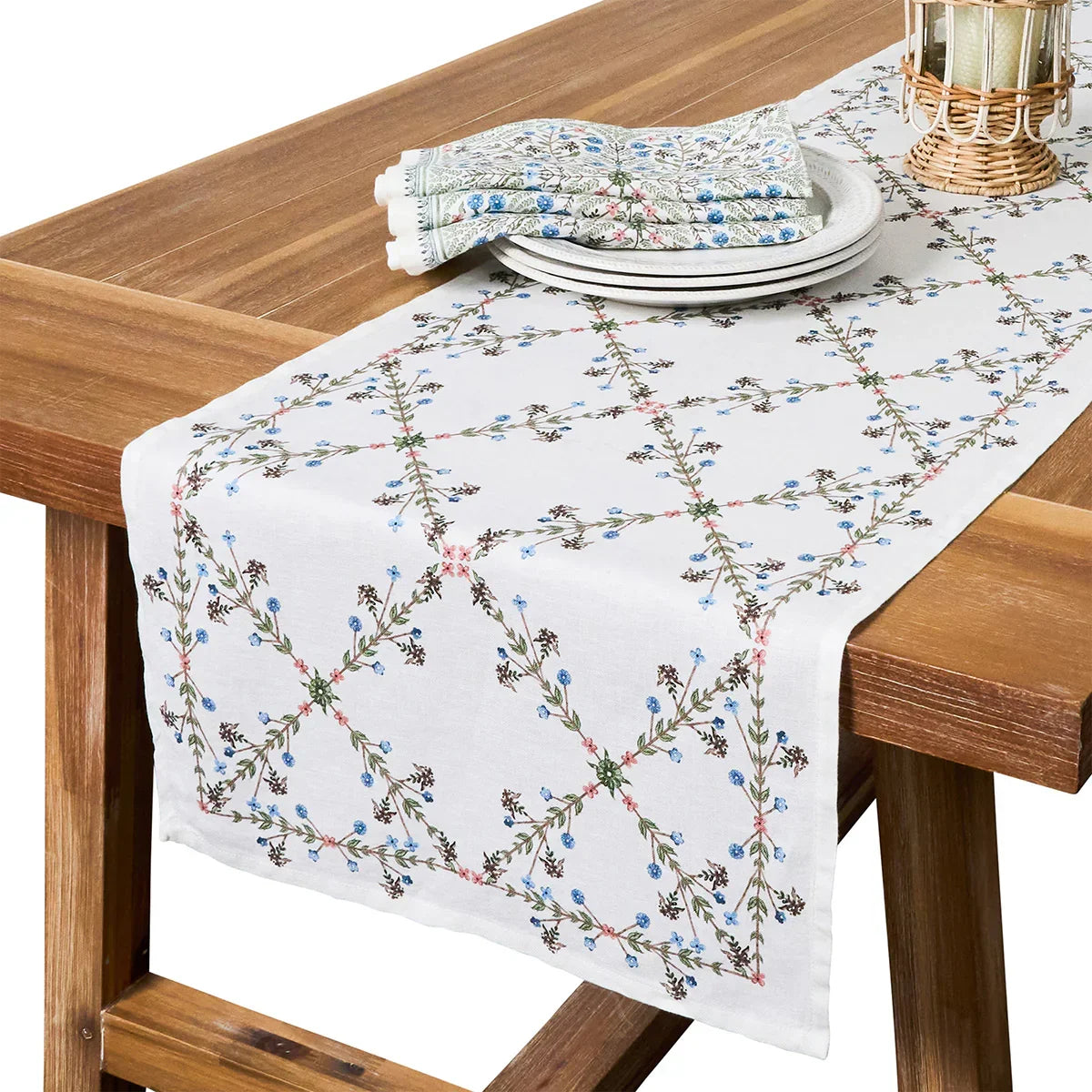 Juliska Villa Seville 18"x 90" Table Runner - Chambray