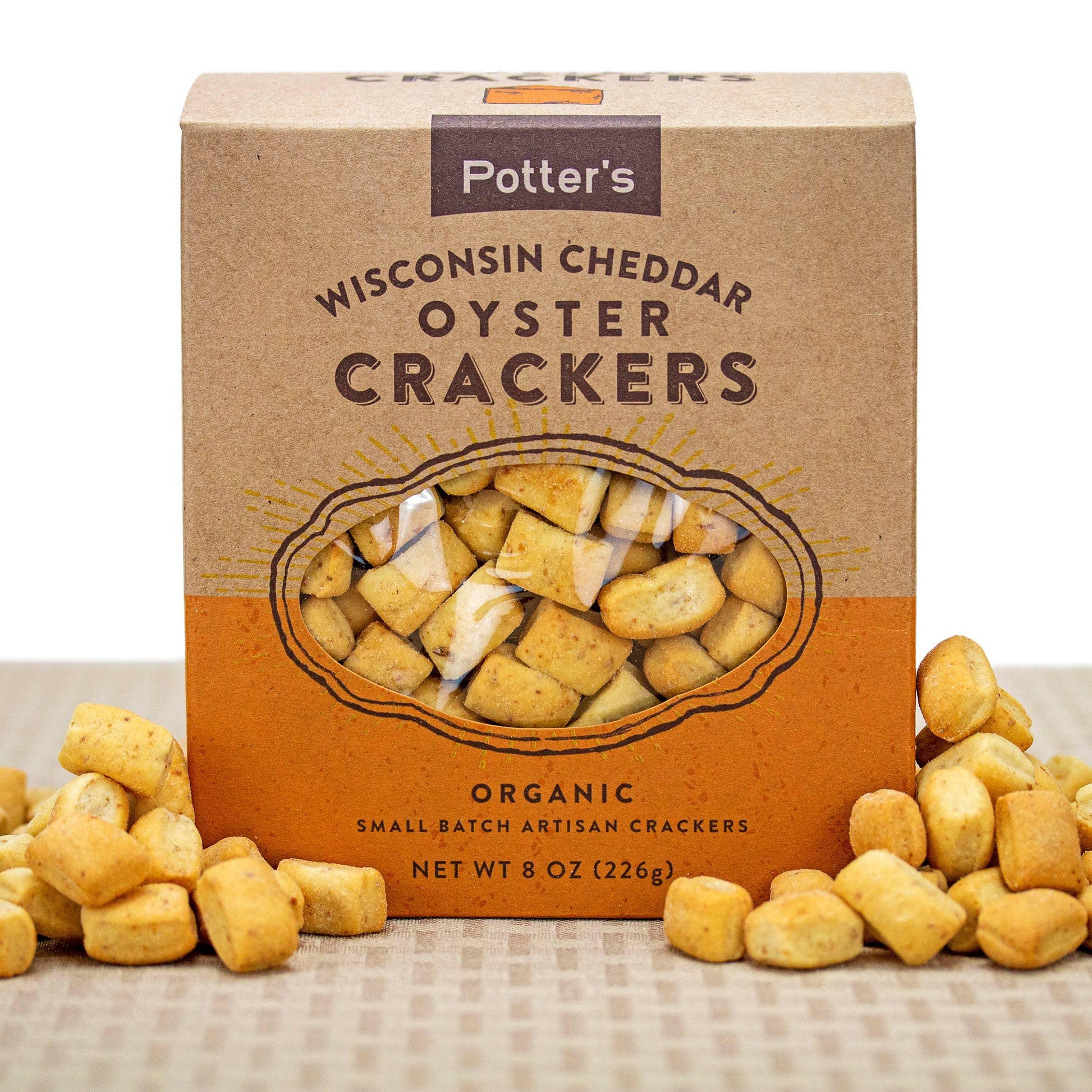 Potter's Crackers Organic Wisconsin Cheddar Oyster Crackers - Marcel’s Culinary Experience