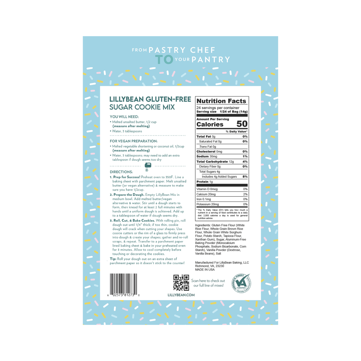 LillyBean Sugar Cookie Mix