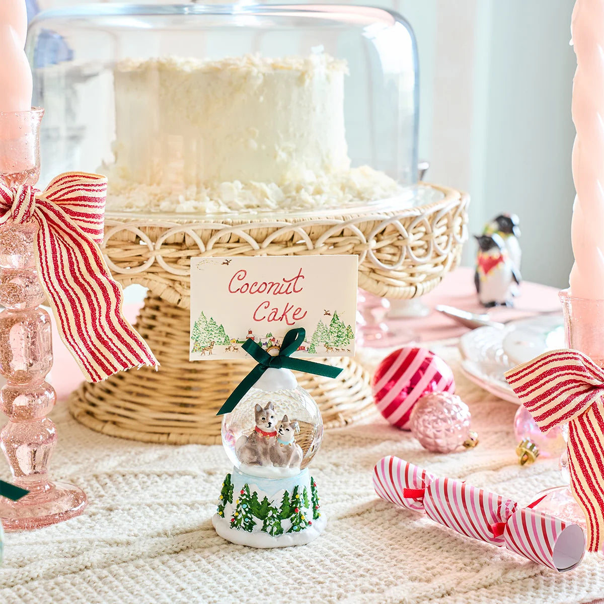 Juliska Berry & Thread North Pole Snow Globe Place Card Holders