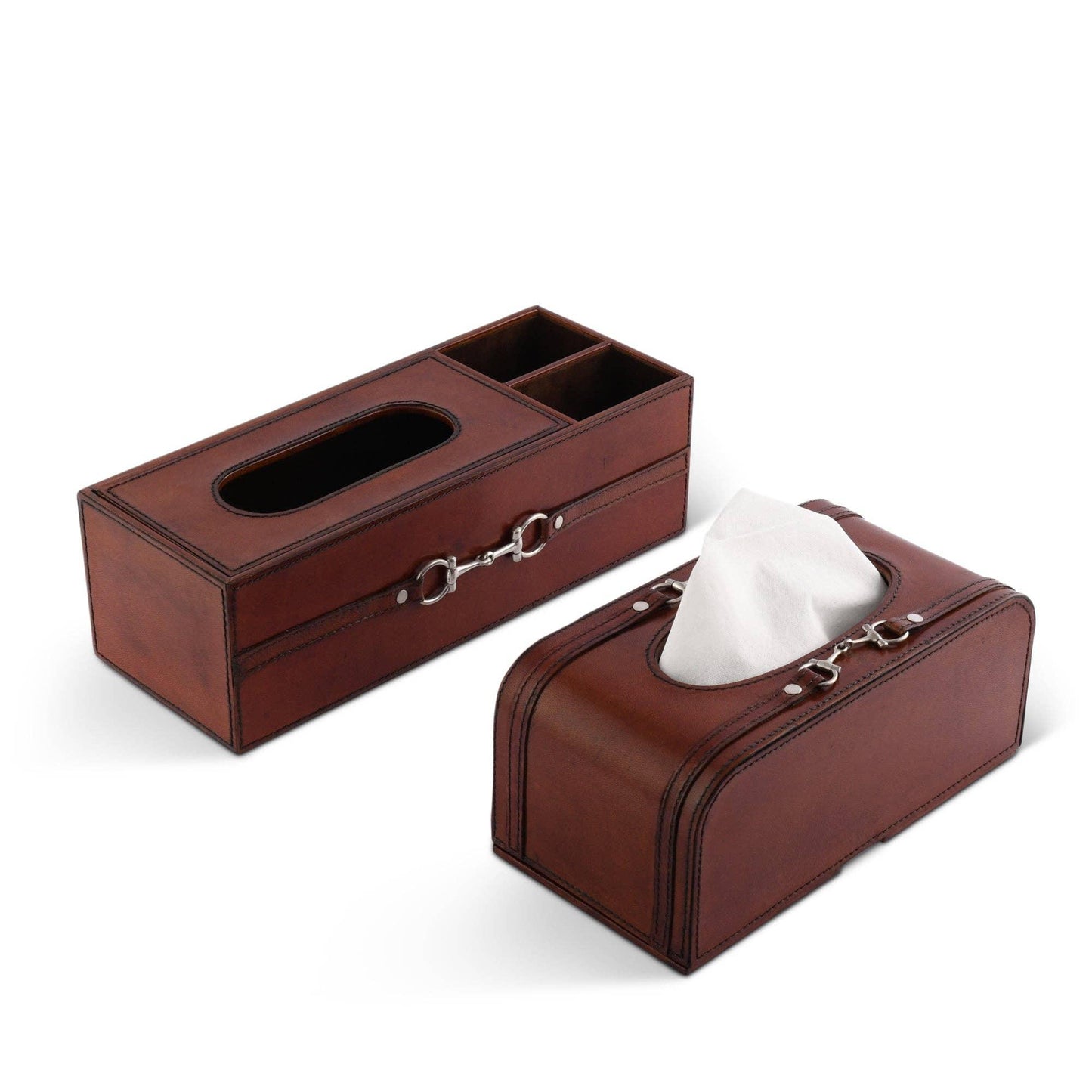 Premium Genuine Leather Bit Tissue Box - Marcel’s Culinary Experience