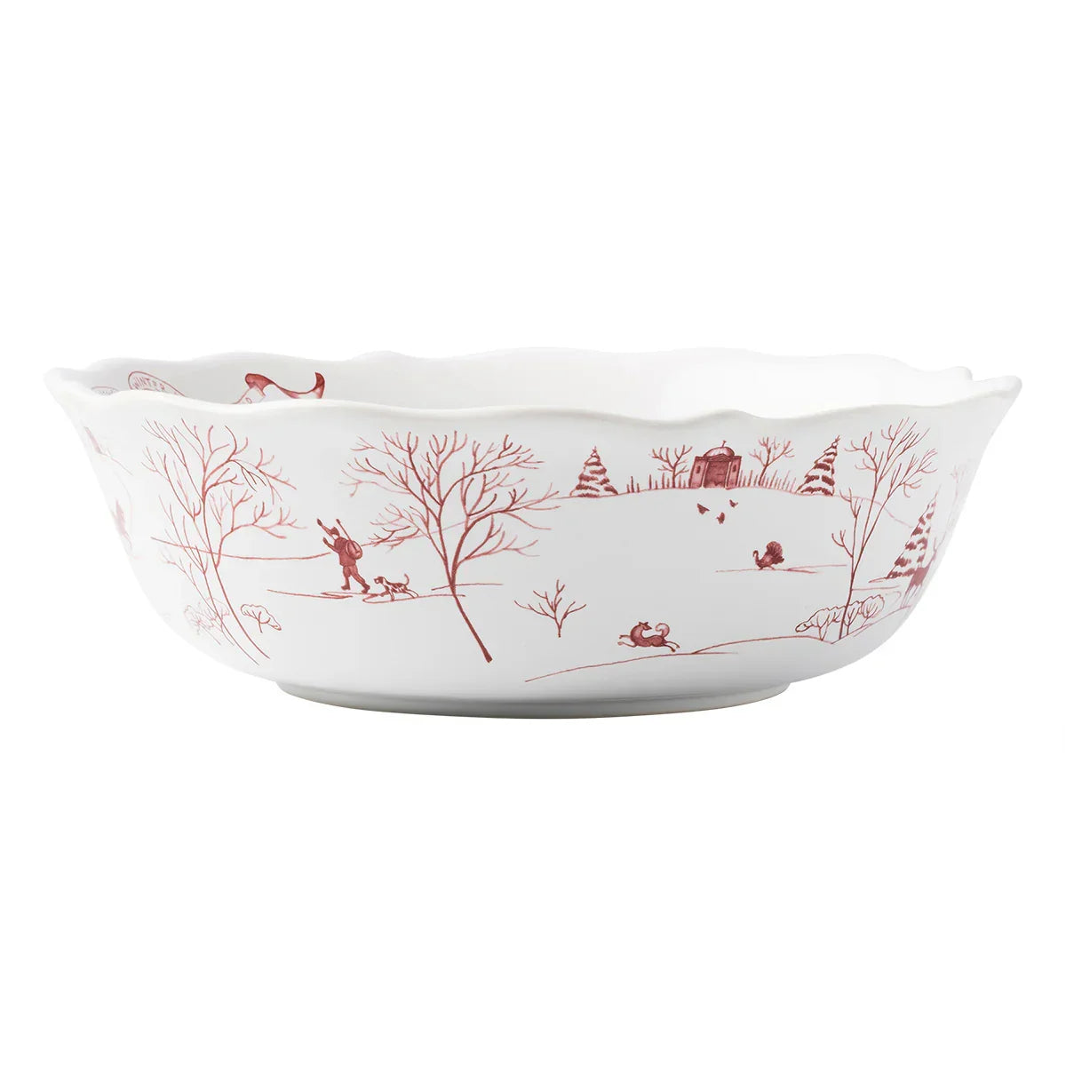 Juliska Country Estate Winter Frolic 10" Serving Bowl - Ruby