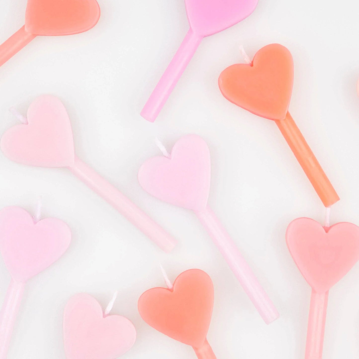 Meri Meri Pink Heart Candles