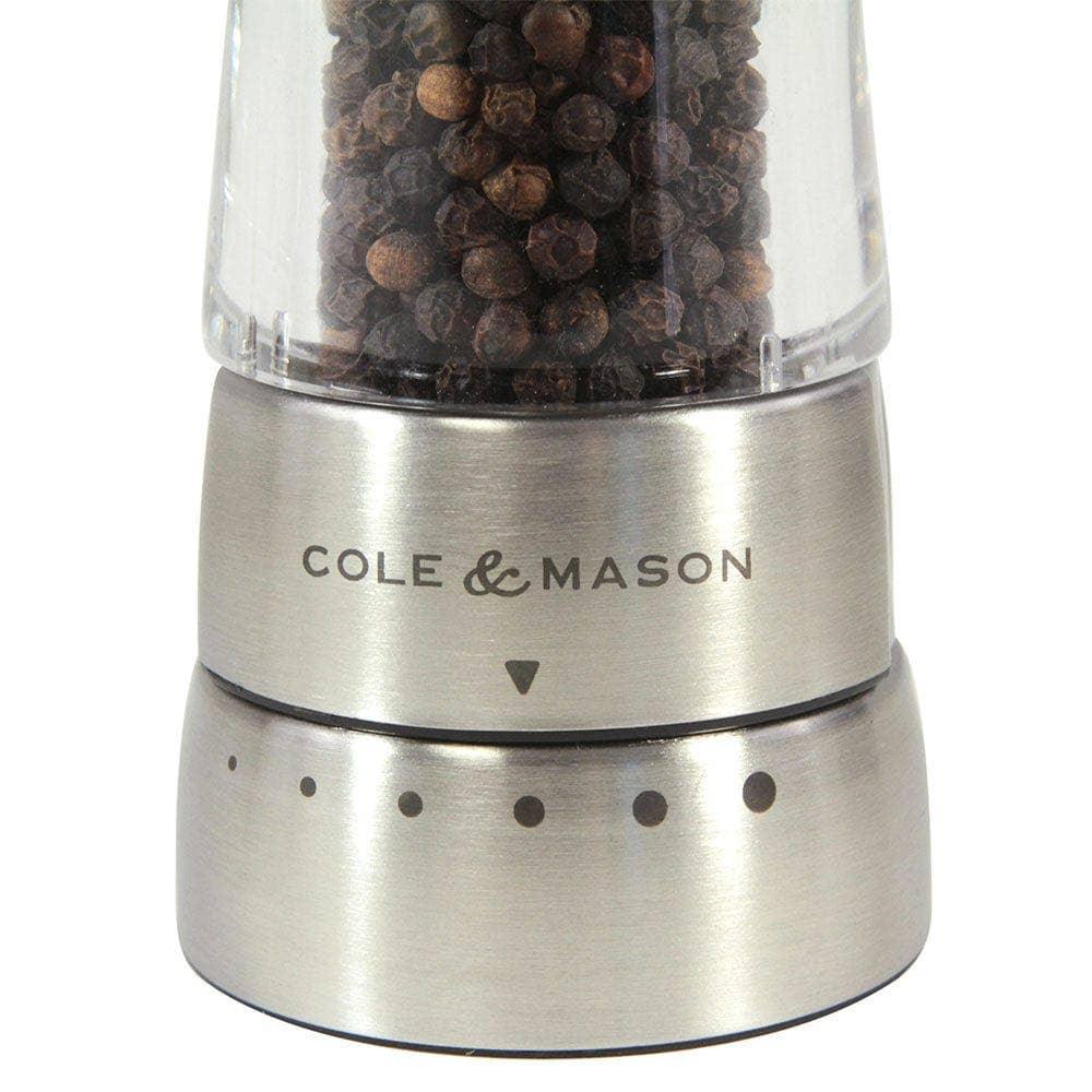 Cole & Mason Derwent Pepper Mill, Stainless Steel - Marcel’s Culinary Experience