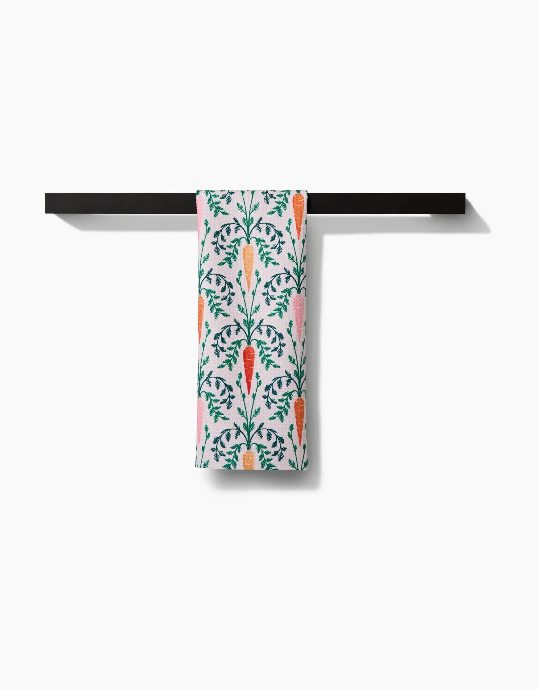 Geometry Carrot Damask Tea Towel - Marcel’s Culinary Experience