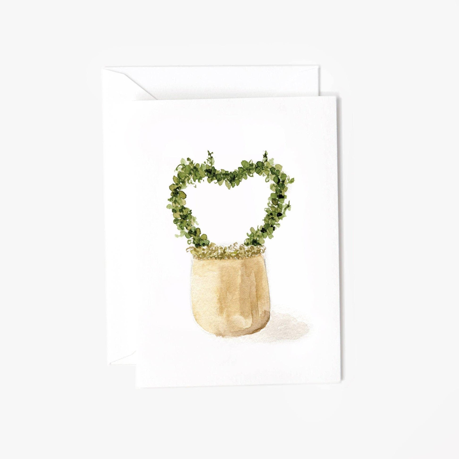 Heart topiary mini notecard - Marcel’s Culinary Experience