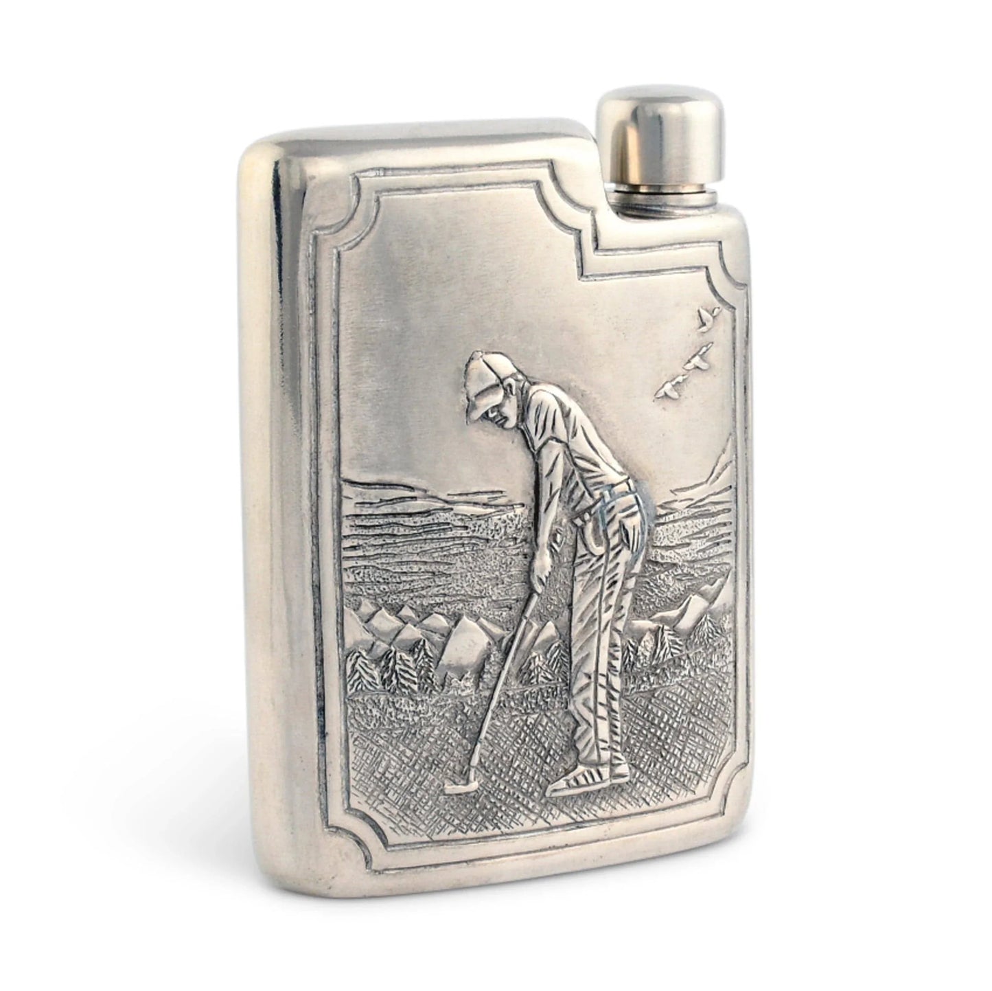 Golfer Pewter Flask - Marcel’s Culinary Experience