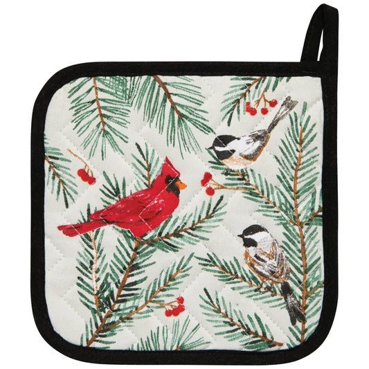 Birds & Boughs Christmas Chef Potholder - Marcel’s Culinary Experience