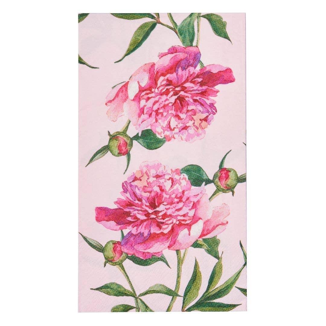 Guest Towel Pink Peonies - 20pkg - Marcel’s Culinary Experience